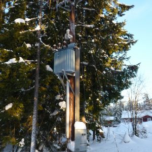 Nedtagning av nödställd i stolpe